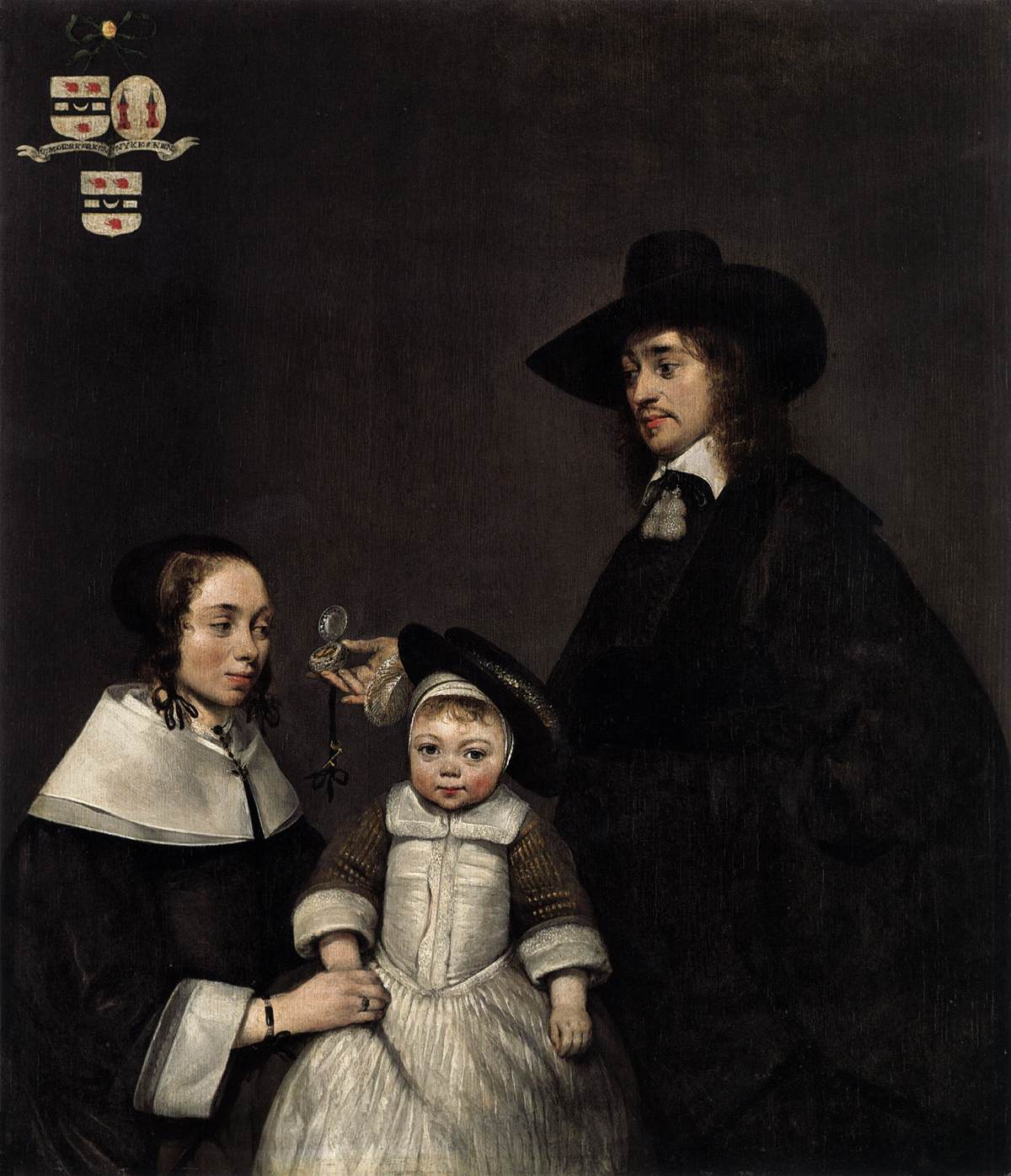 The Van Moerkerken Family by TERBORCH, Gerard