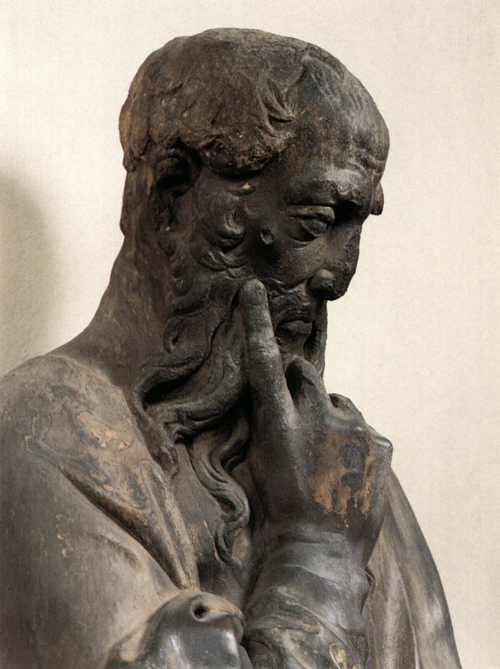 Bearded Prophet (detail) by DONATELLO