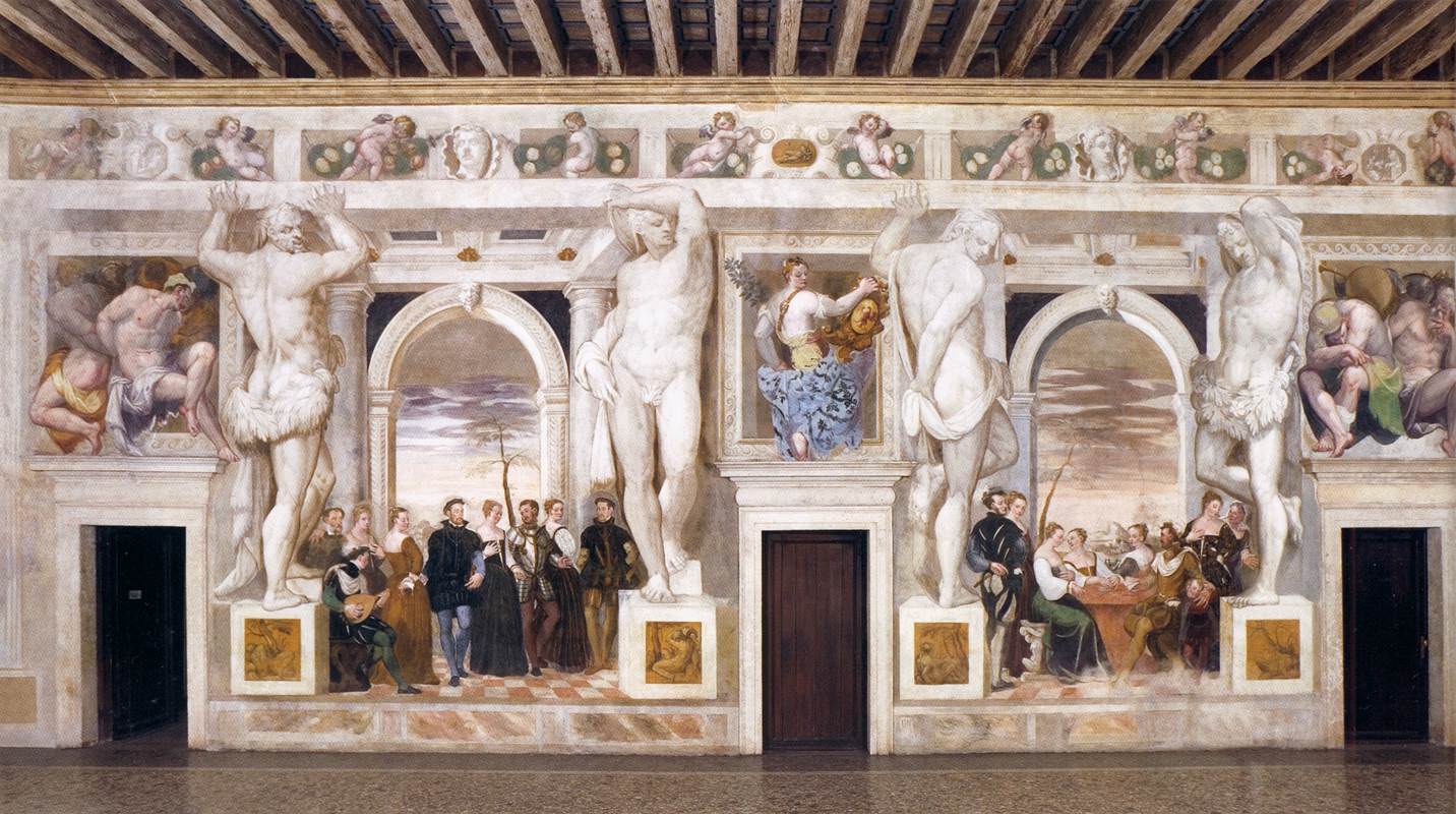 View of the right wall by FASOLO, Giovanni Antonio