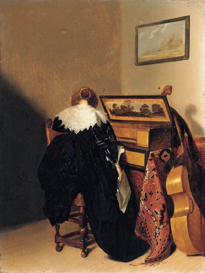 Lady Seated at Virginals by CODDE, Pieter