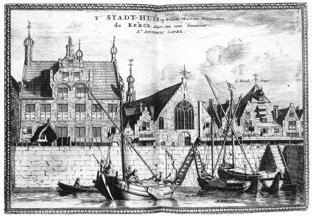 The Stadhuis of Delfshaven by DECKER, Coenraet