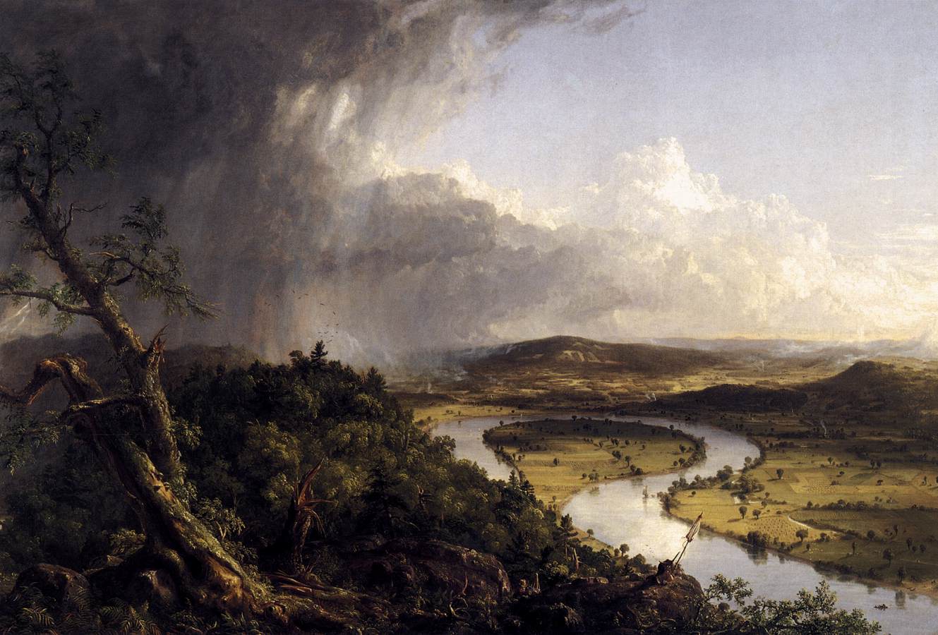 View from Mount Holyoke, Northamptom, Massachusetts, after a Thunderstorm (The Oxbow) by