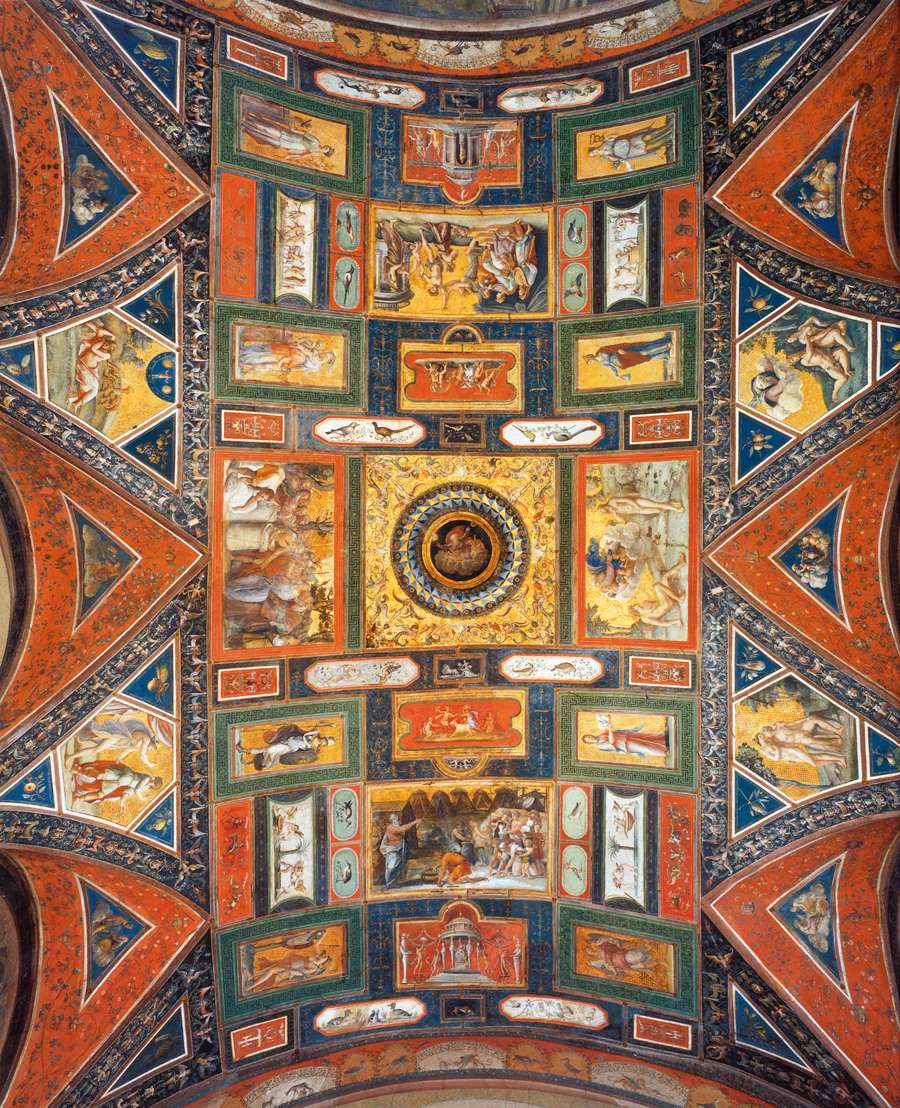 Ceiling decoration (Volta Dorata) by PERUZZI, Baldassare