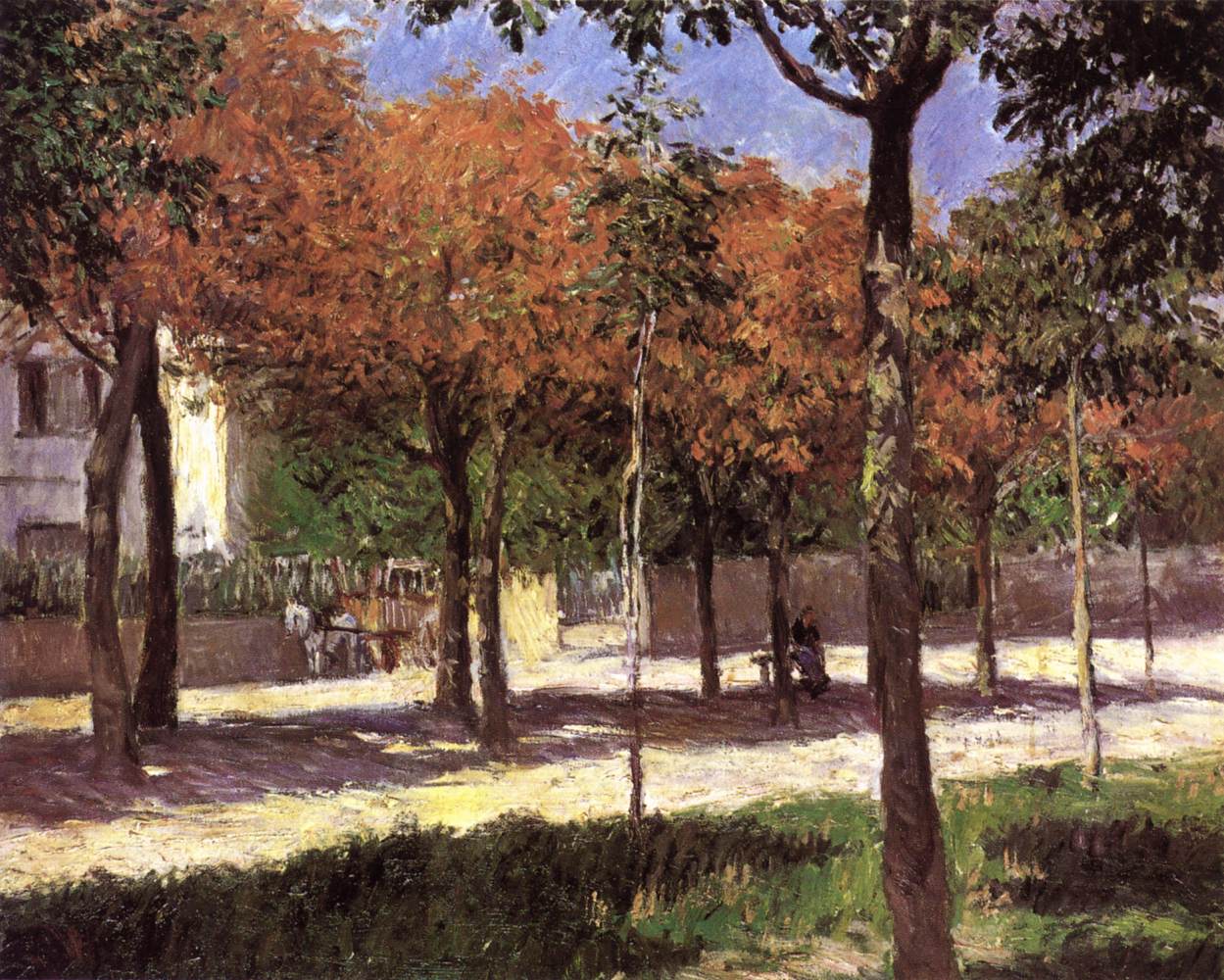 Square at Argenteuil by CAILLEBOTTE, Gustave