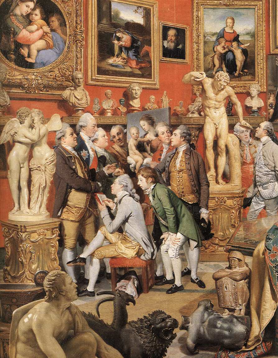 The Tribuna of the Uffizi (detail) by ZOFFANY, Johann