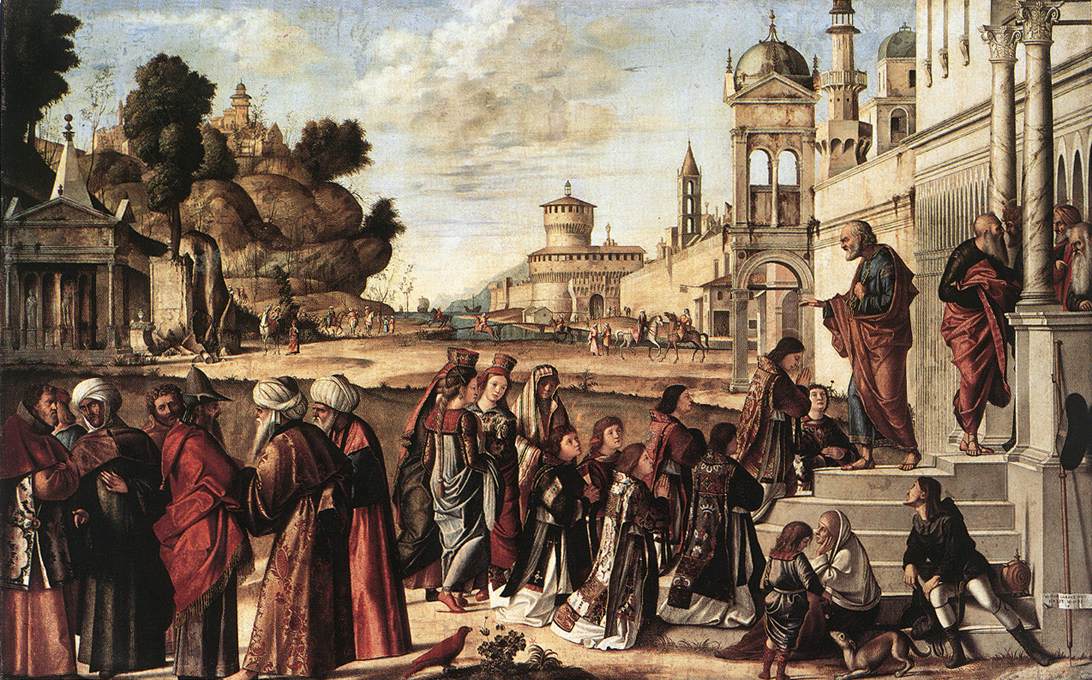 St Stephen is Consecrated Deacon by CARPACCIO, Vittore