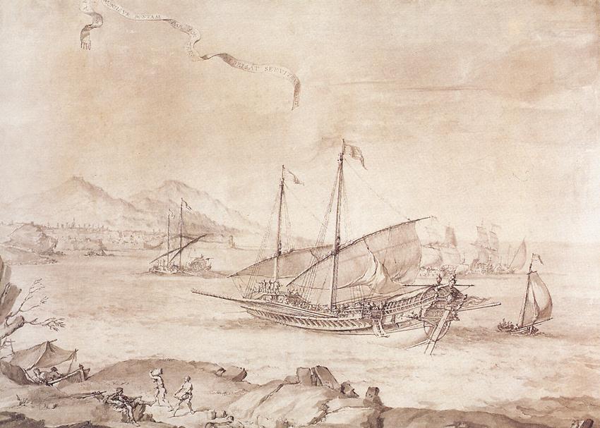 Ship at Marseille by PUGET, Pierre