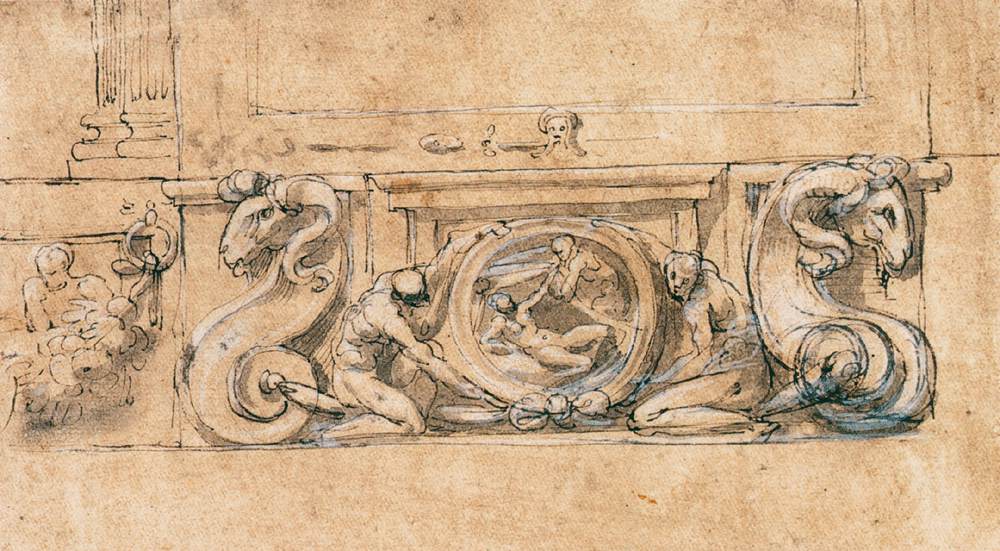 Design for the fresco cycle by SALVIATI, Cecchino del