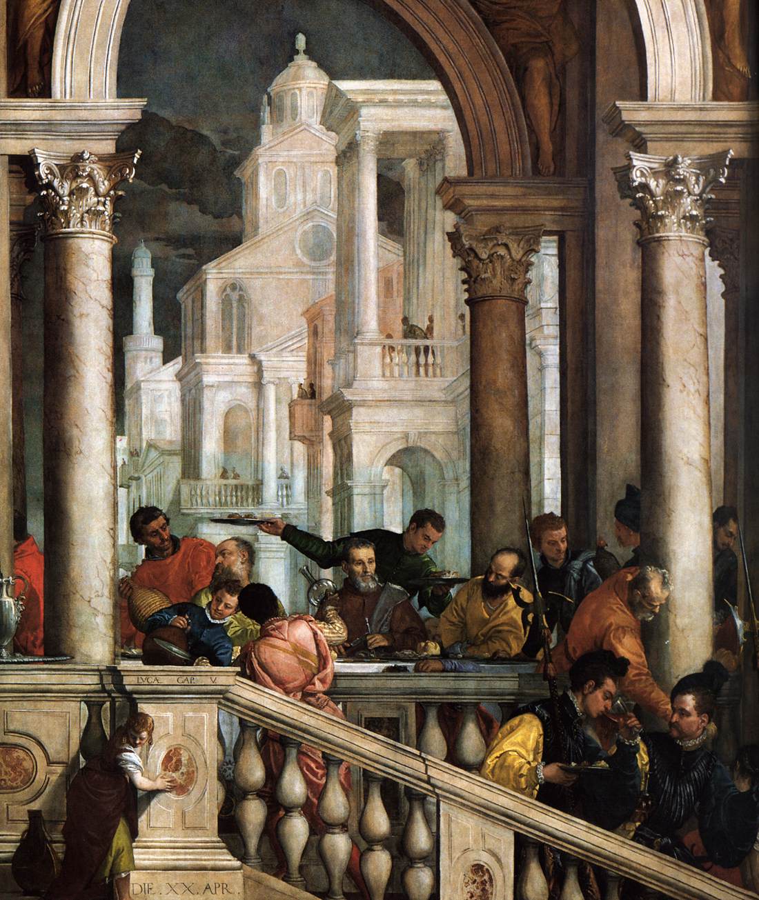 Feast in the House of Levi (detail) by VERONESE, Paolo