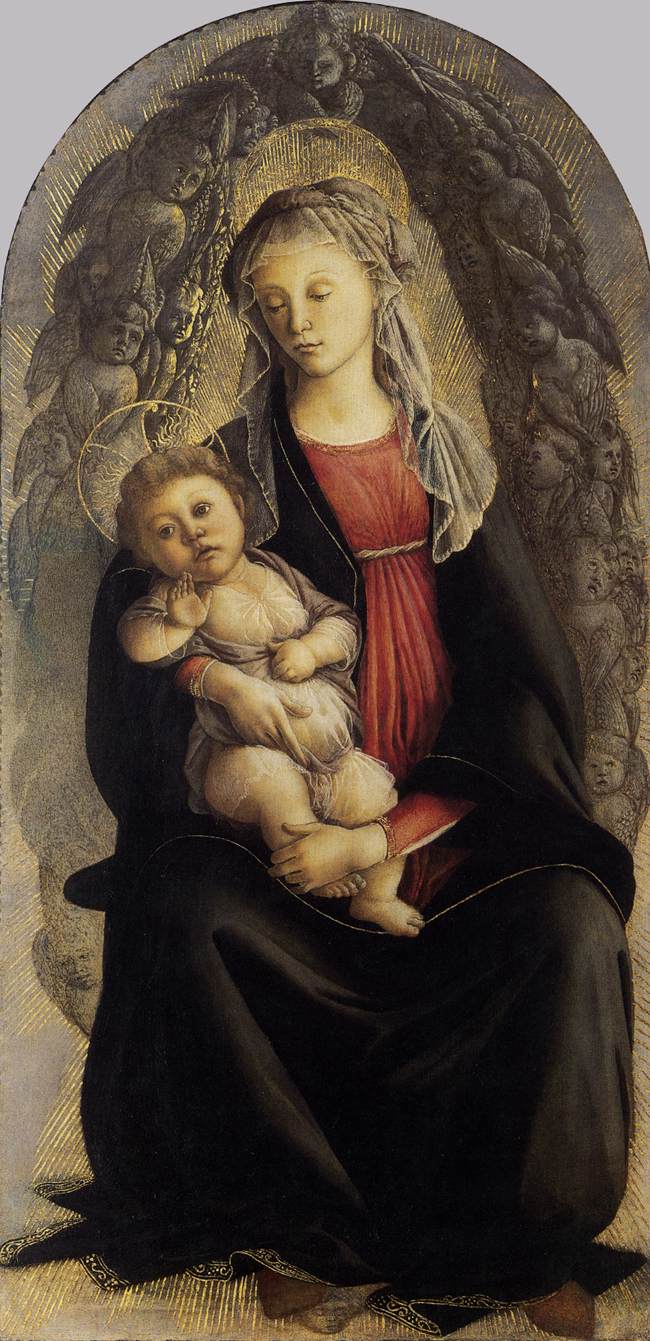 Madonna in Glory with Seraphim by BOTTICELLI, Sandro