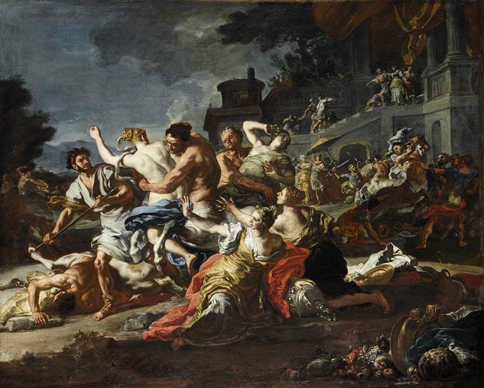 Battle between Lapiths and Centaurs by