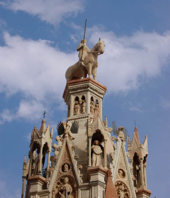 Monument to Cansignorio della Scala (detail) by