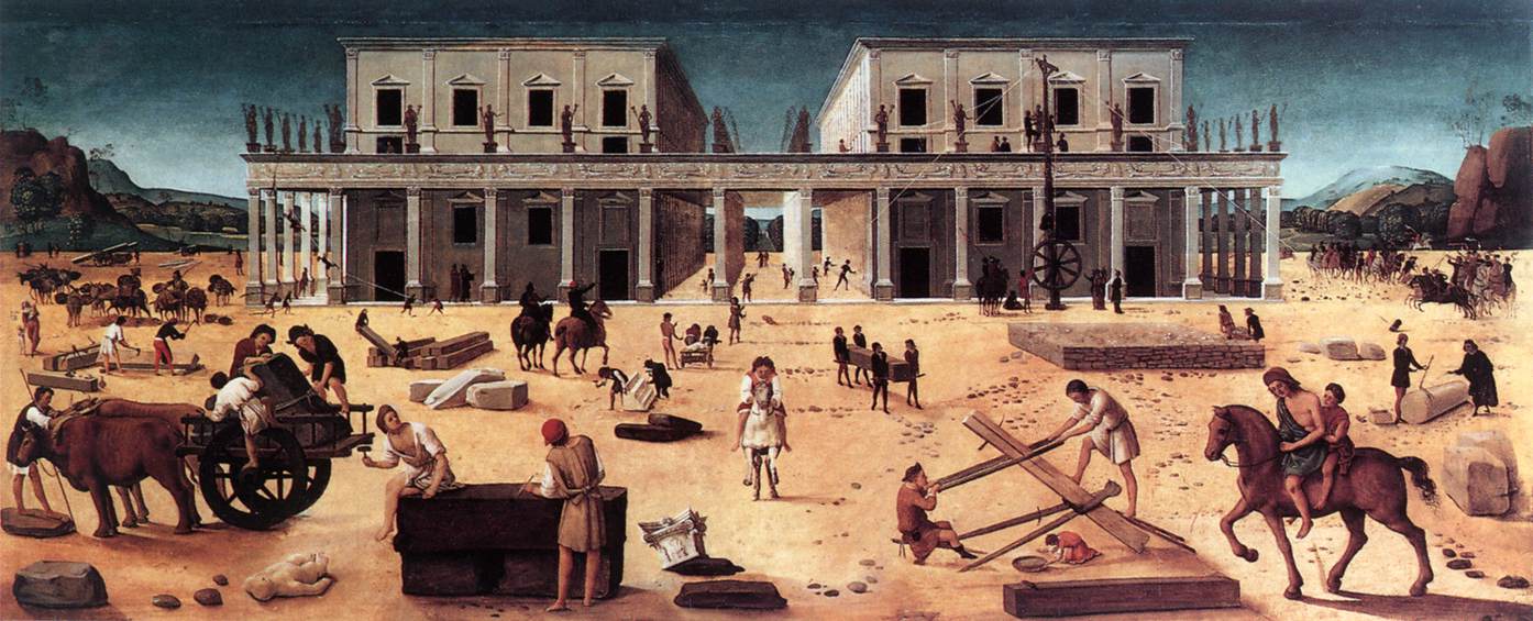 The Building of a Palace by PIERO DI COSIMO