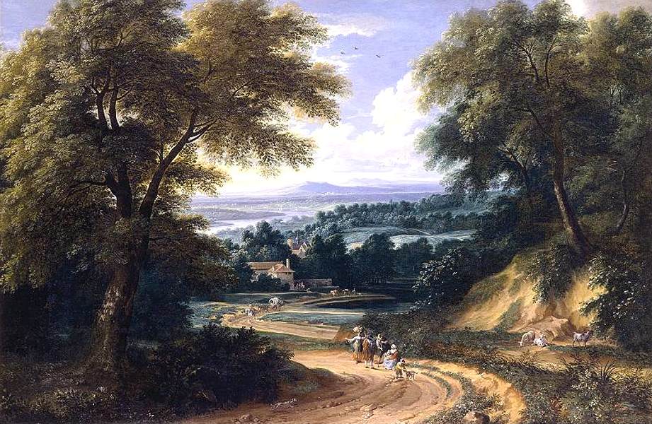 Landscape with Travellers by