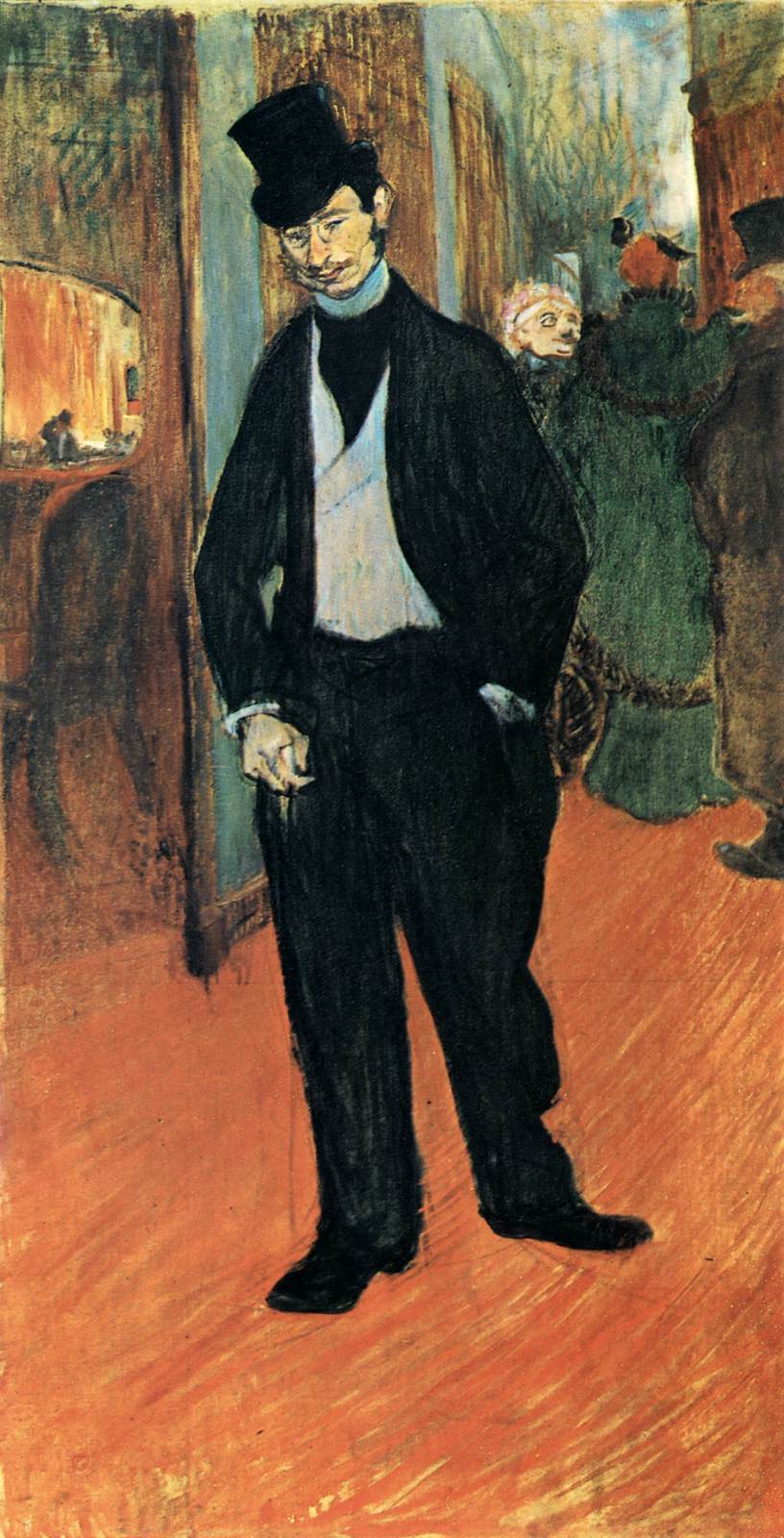 Gabriel Tapié de Céleyran in the Theatre Foyer by TOULOUSE-LAUTREC, Henri de