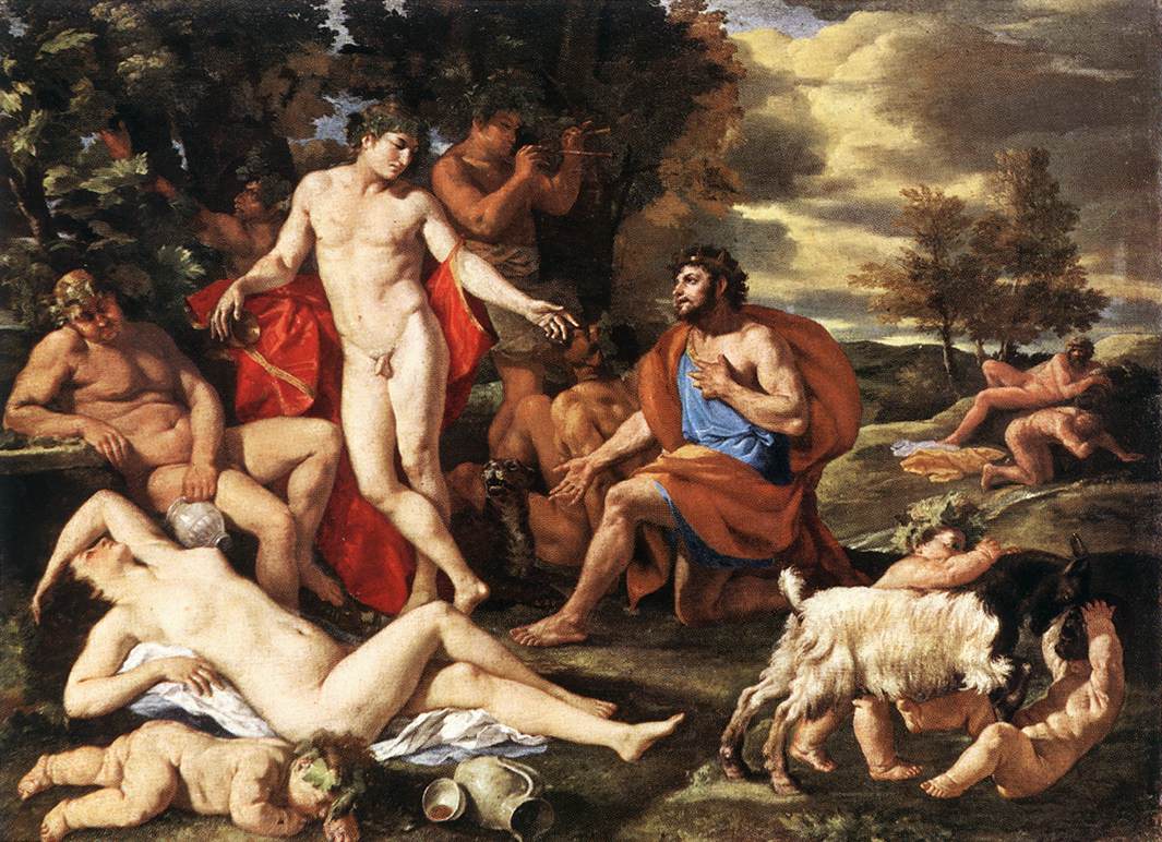 Midas and Bacchus by POUSSIN, Nicolas