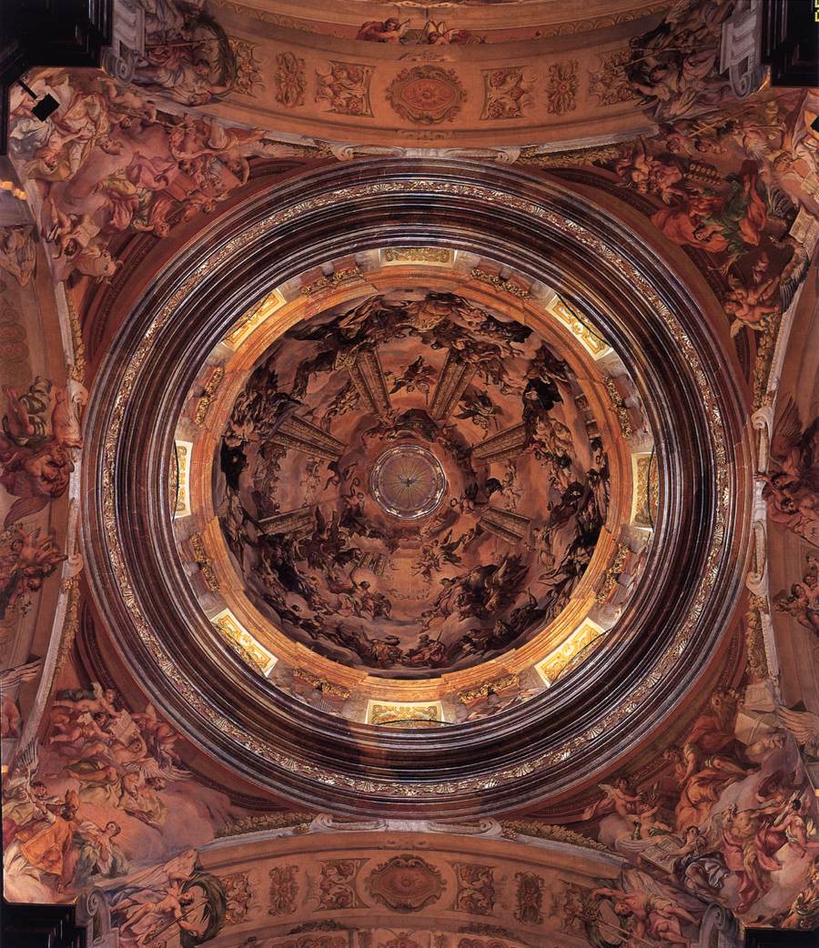 Decoration of the dome by ROTTMAYR, Johann Michael