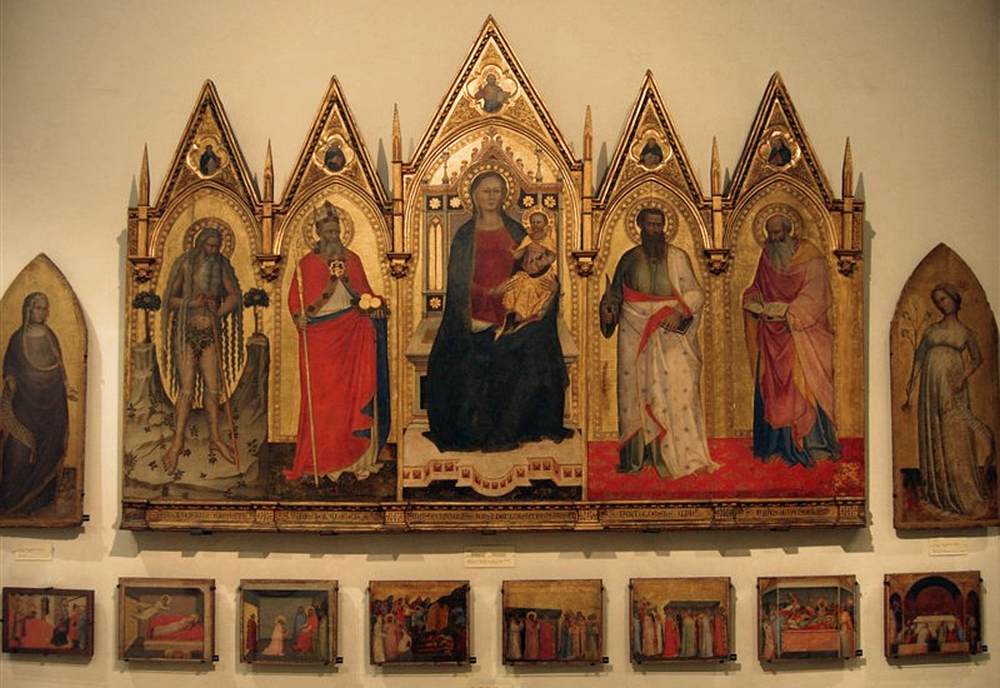 Polyptych of Madonna, Child and Four Saints by BONSI, Giovanni