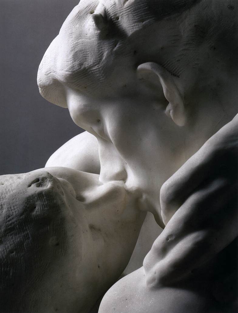 The Kiss (detail) by RODIN, Auguste