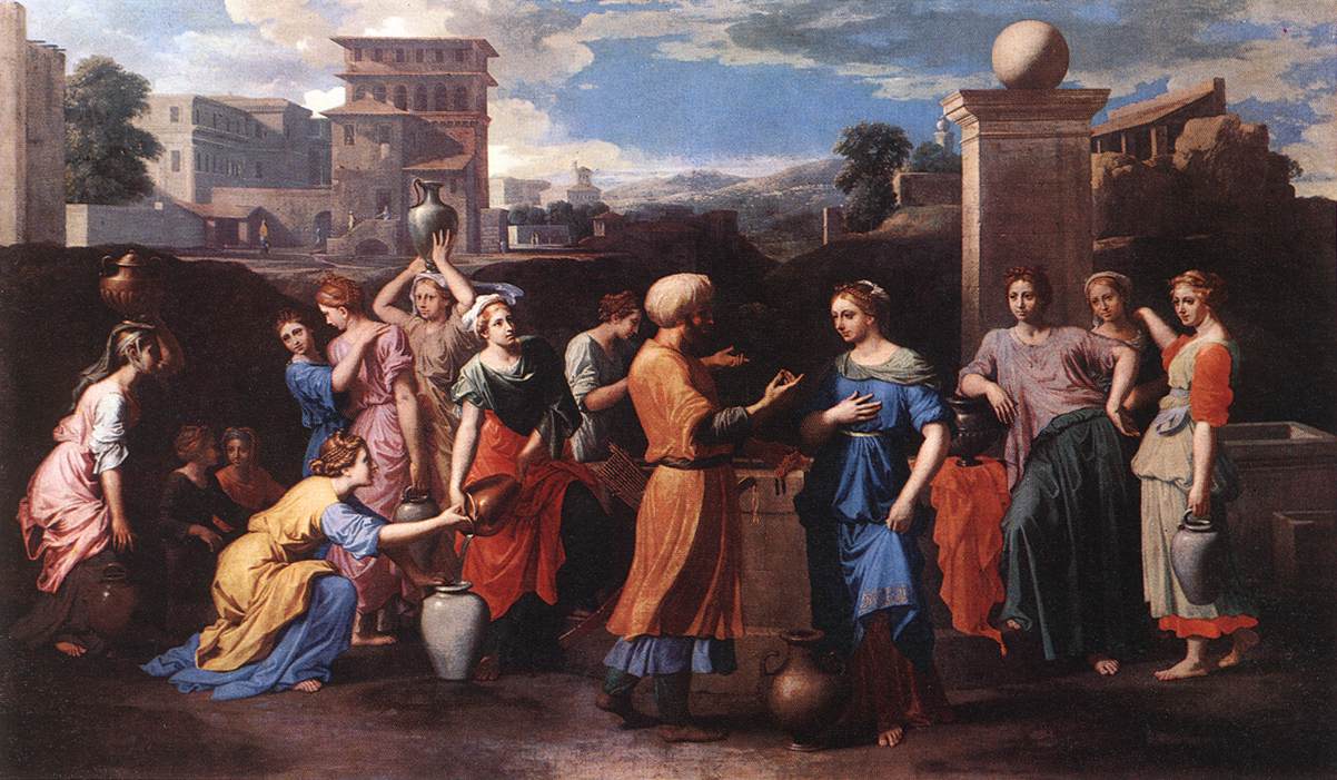 Rebecca at the Well by POUSSIN, Nicolas