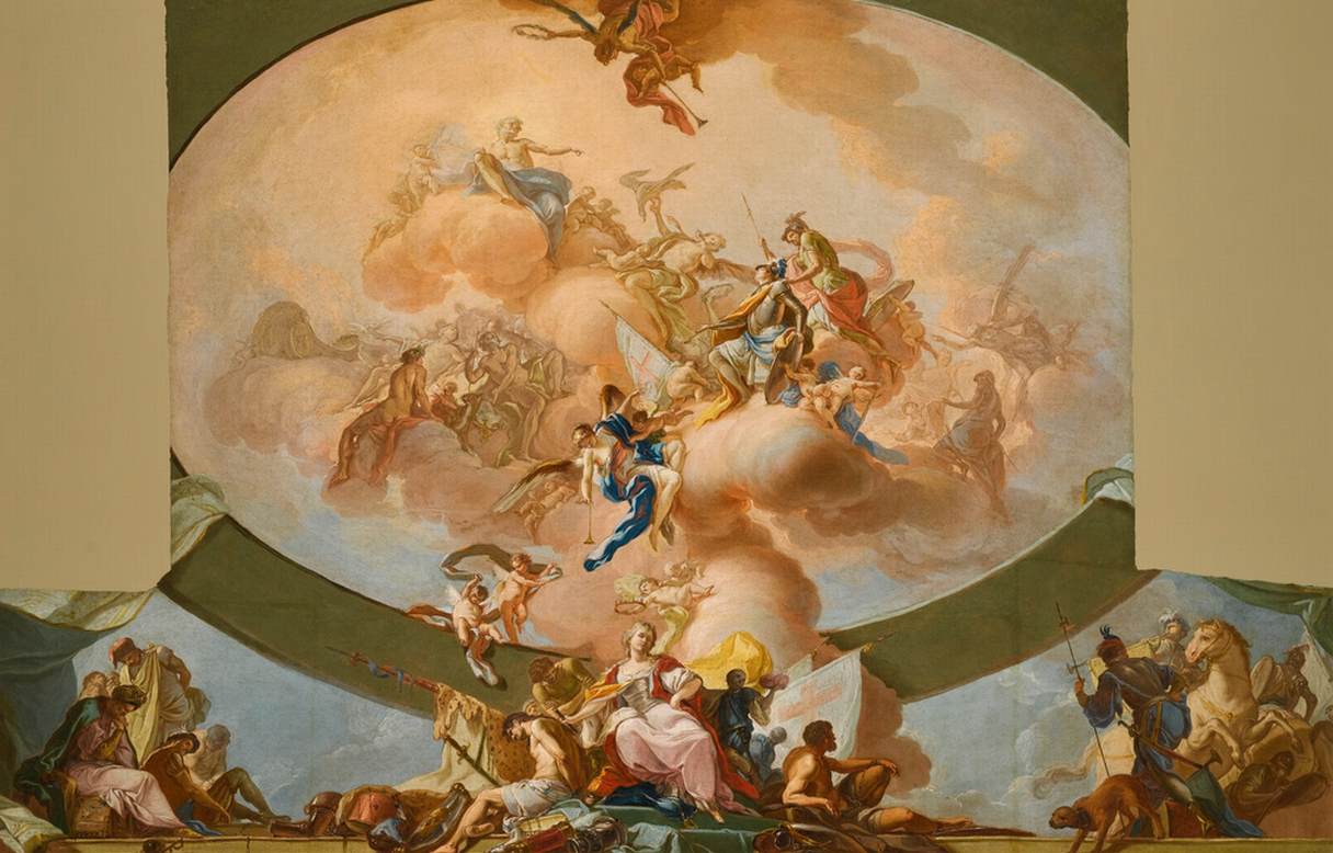 Apotheosis of the Heroes of Antiquity by DIANA, Giacinto