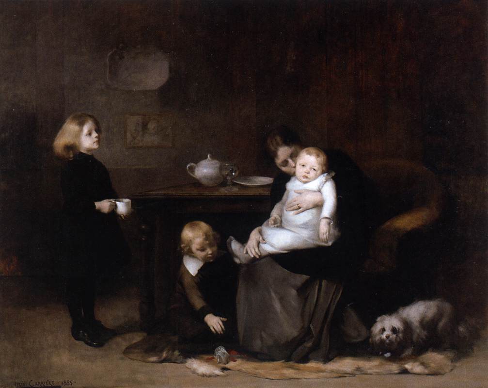 The Sick Child by CARRIÈRE, Eugène