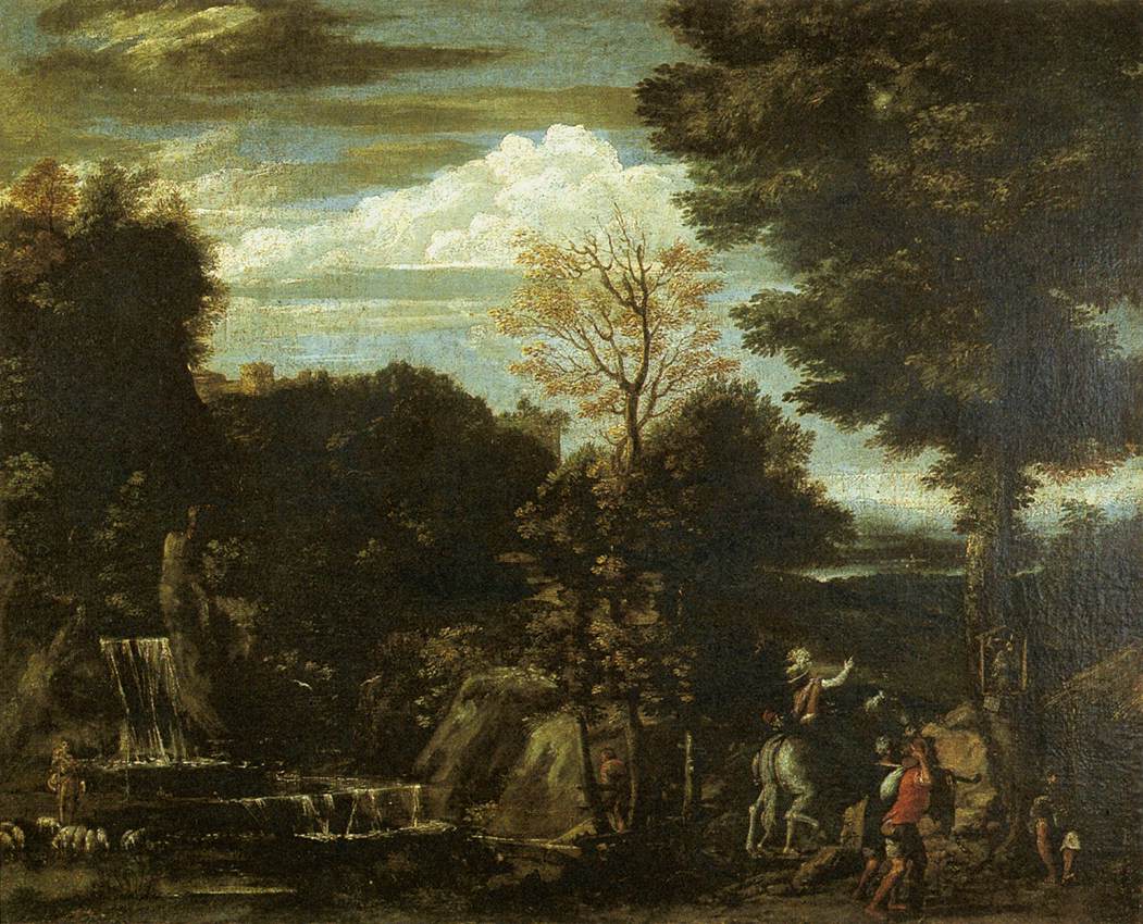 Landscape with a Devotional Image by VIOLA, Giovan Battista