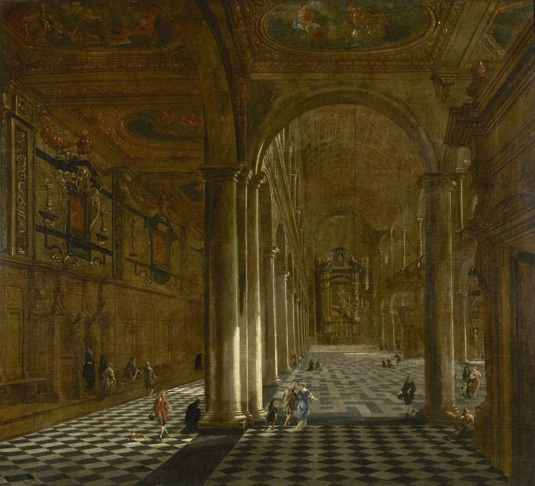 Interior of the St Carolus Borromeus Church in Antwerp by EHRENBERG, Wilhelm Schubert van