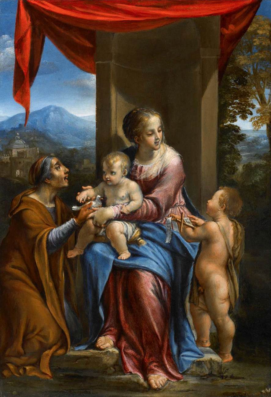 The Virgin and Child with Sts Elizabeth and the Infant John the Baptist by