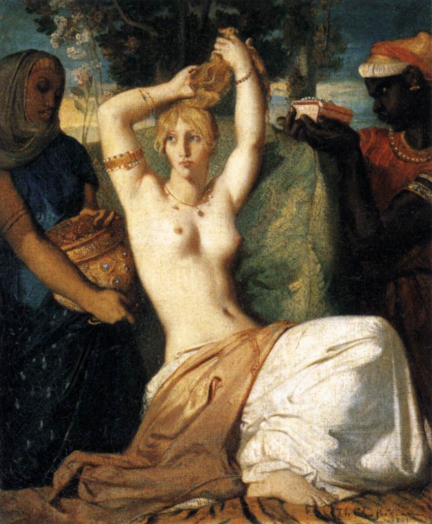 The Toilet of Esther by CHASSÉRIAU, Théodore