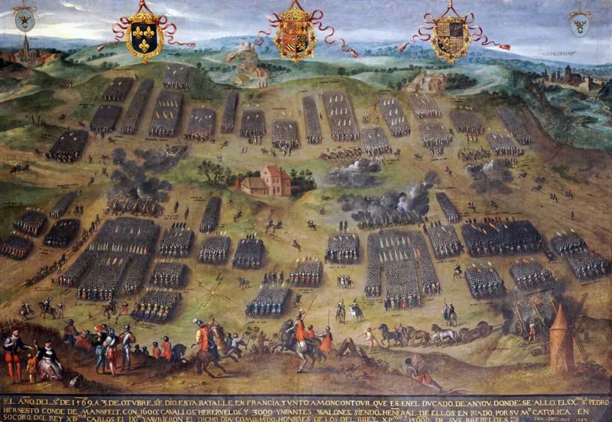 The Battle of Moncontour, 30 October 1569 by SNELLINCK, Jan I