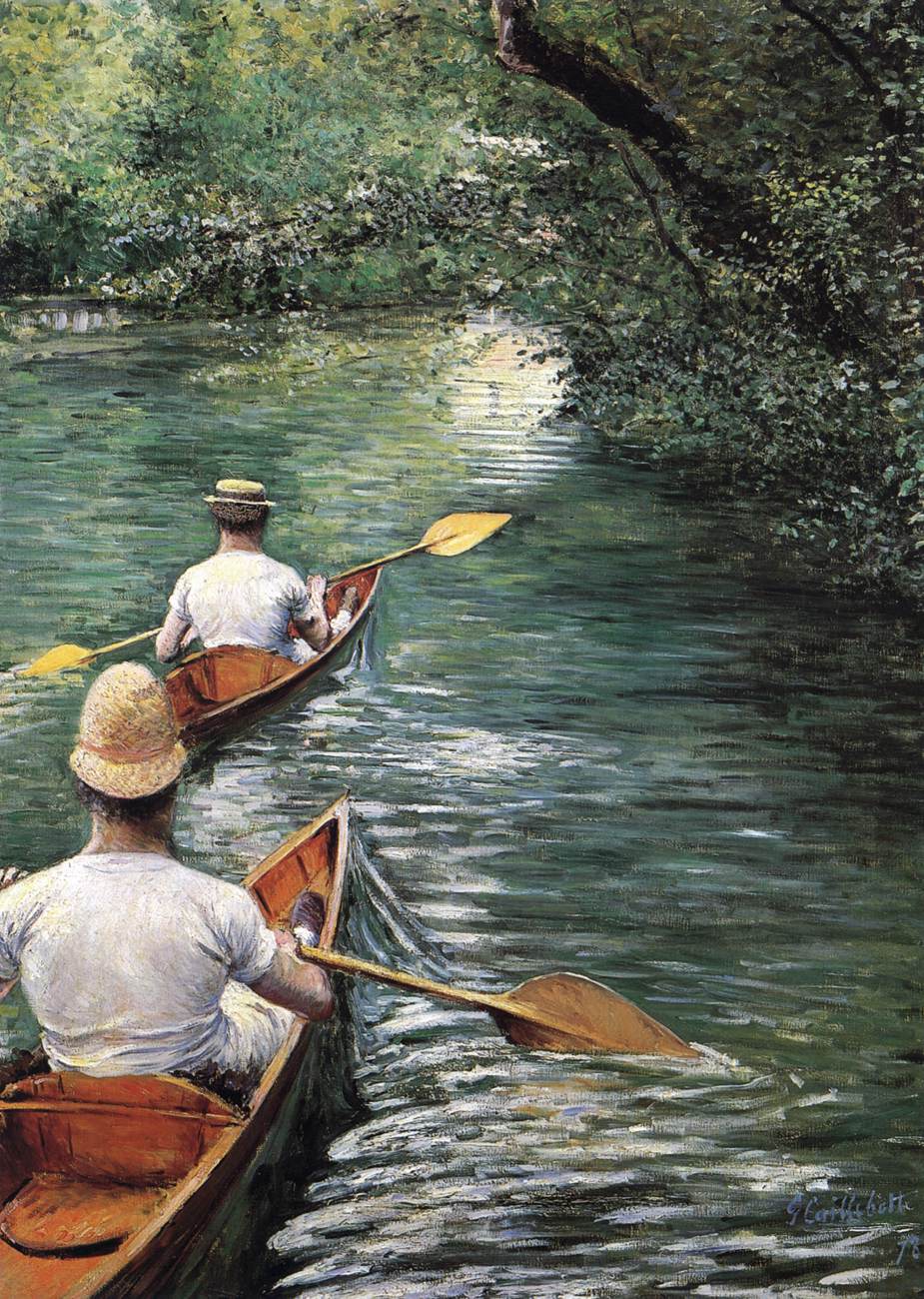 Canoeing by CAILLEBOTTE, Gustave