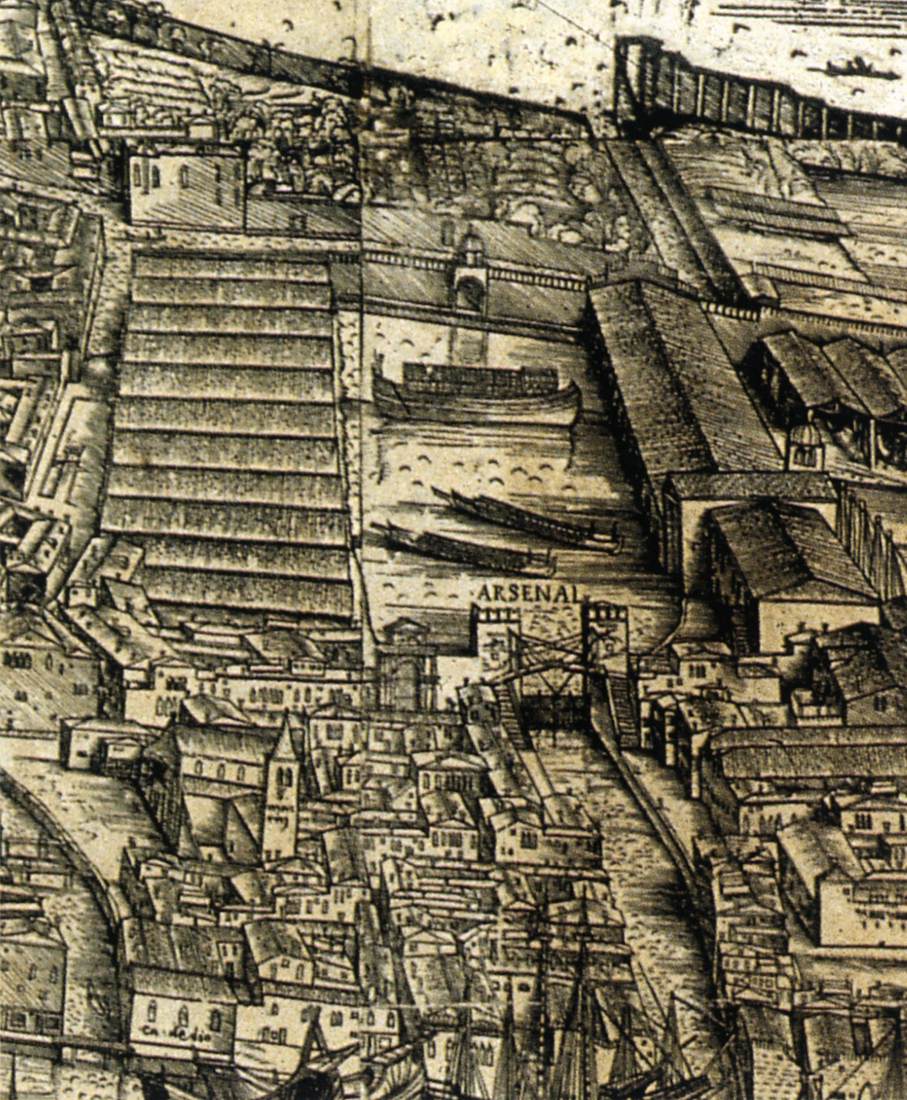 Perspective plan of Venice (detail) by