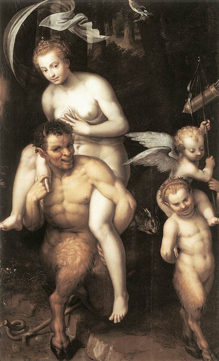 Venus Riding a Satyr by RAVESTEYN, Dirck de Quade van