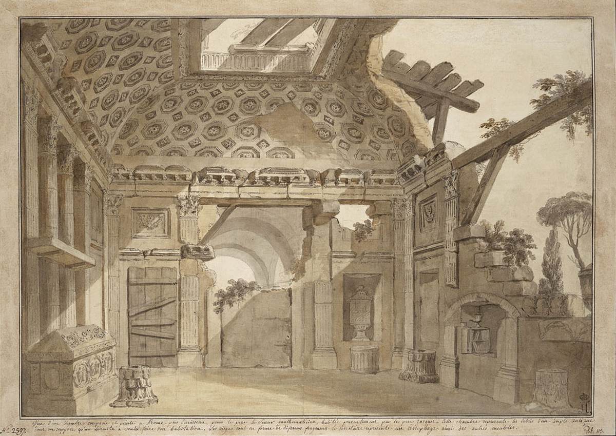 Design for a painting by CLÉRISSEAU, Charles Louis