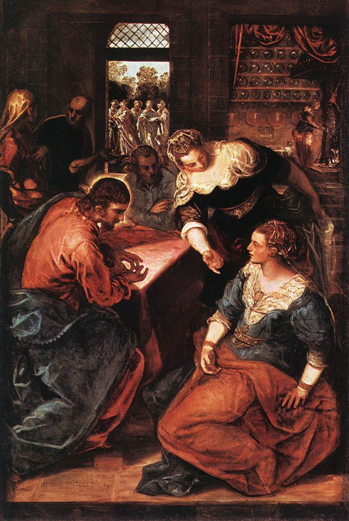 Christ in the House of Martha and Mary by TINTORETTO