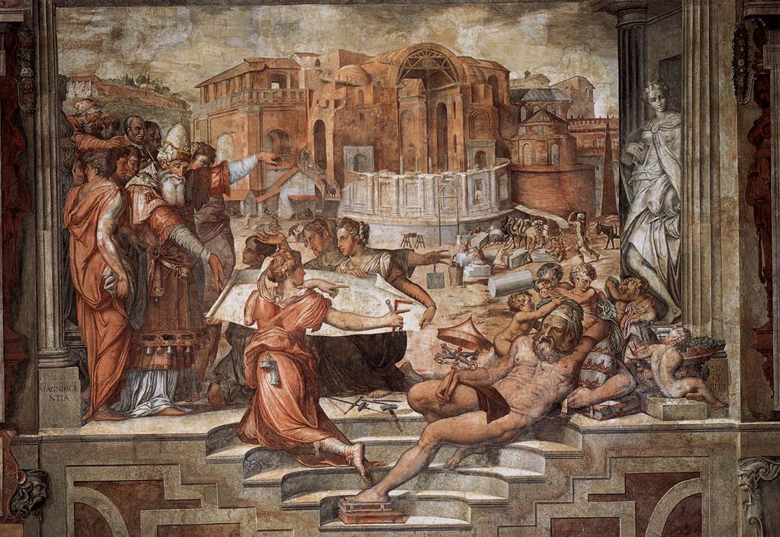 Paul III Farnese Directing the Continuance of St Peter's by