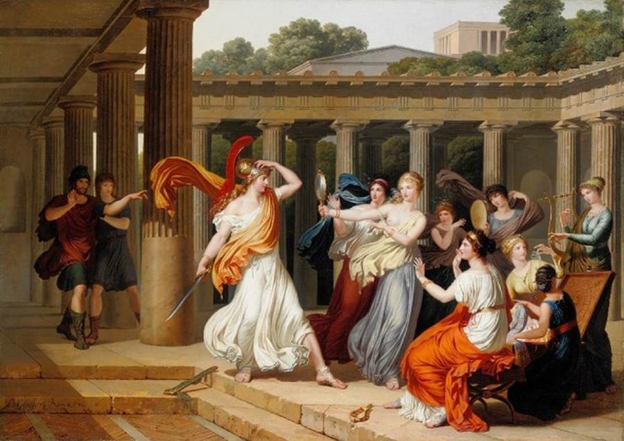 Ulysses Recognises Achilles amongst the Daughters of Lycomedes by GAUFFIER, Louis