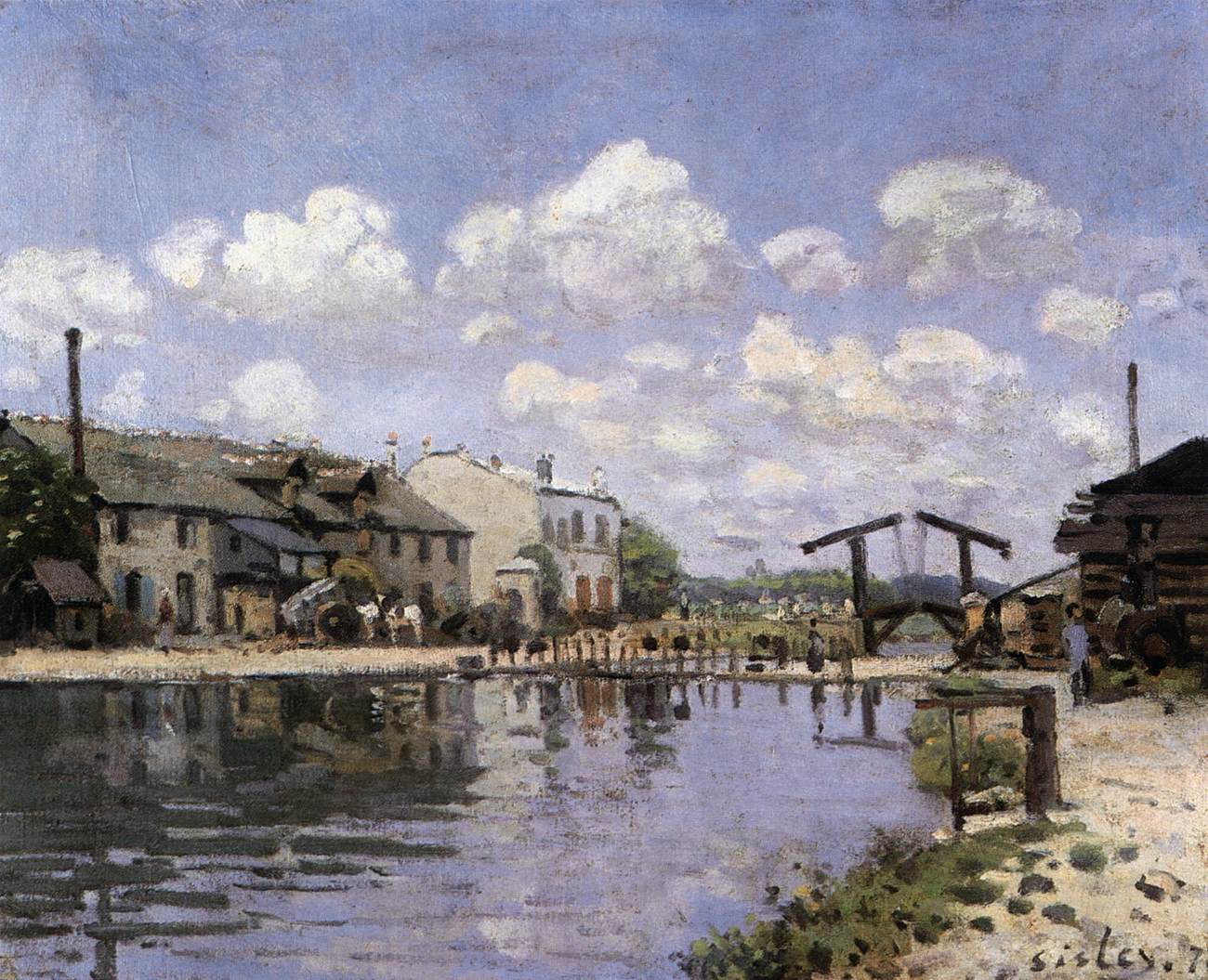 The Saint-Martin Canal by SISLEY, Alfred