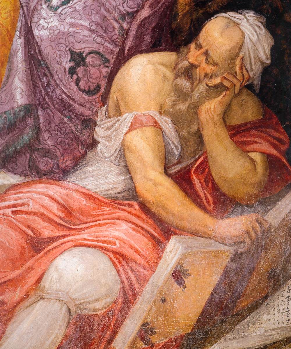 East wall of the camerone (detail) by FASOLO, Giovanni Antonio