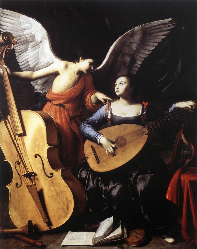 Saint Cecilia and the Angel by