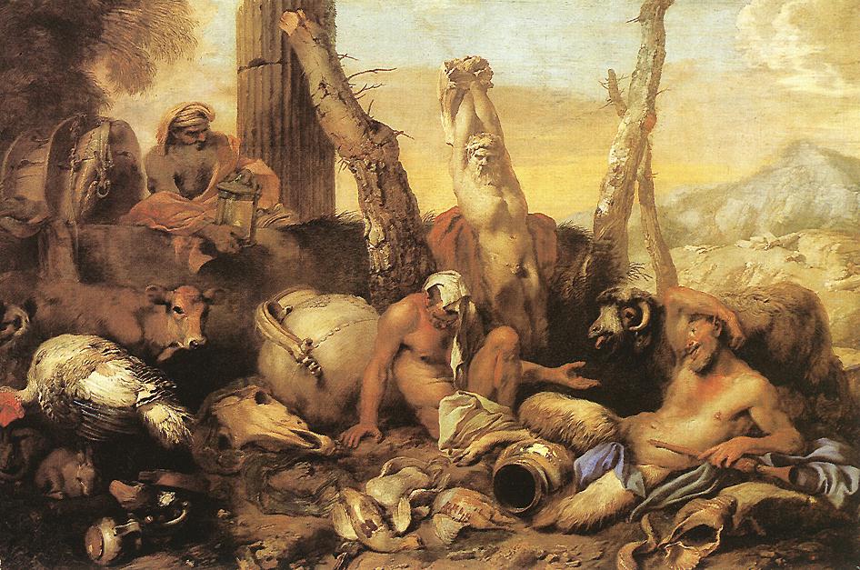 The Fable of Diogenes by CASTIGLIONE, Giovanni Benedetto