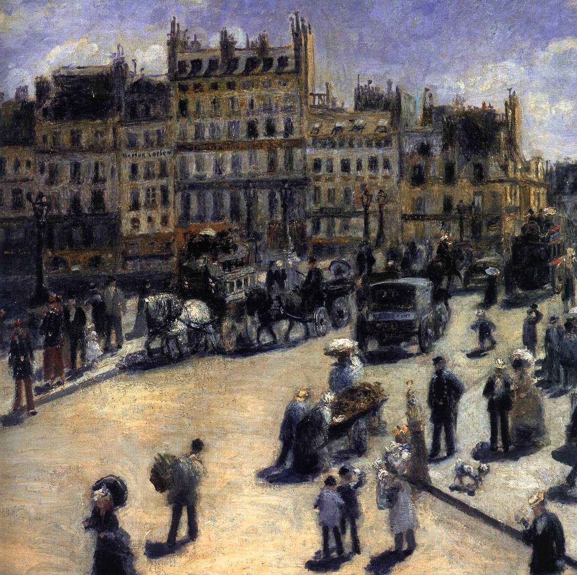 Pont Neuf in Paris (detail) by RENOIR, Pierre-Auguste