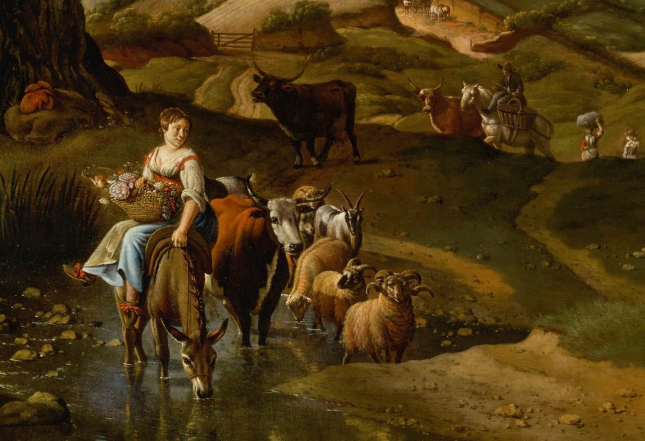 Pastoral Landscape (detail) by