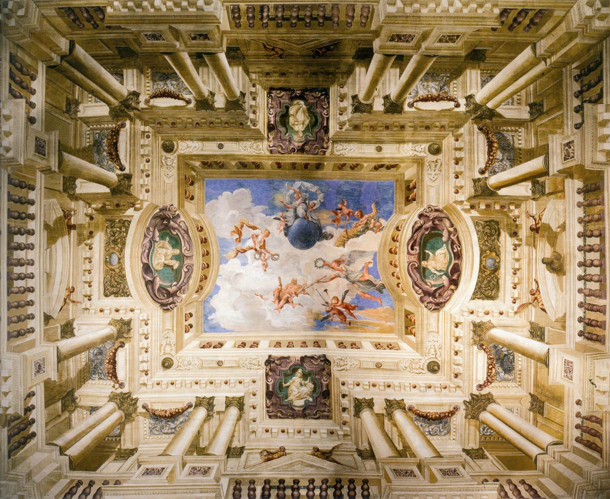 View of the ceiling in the Foresteria by