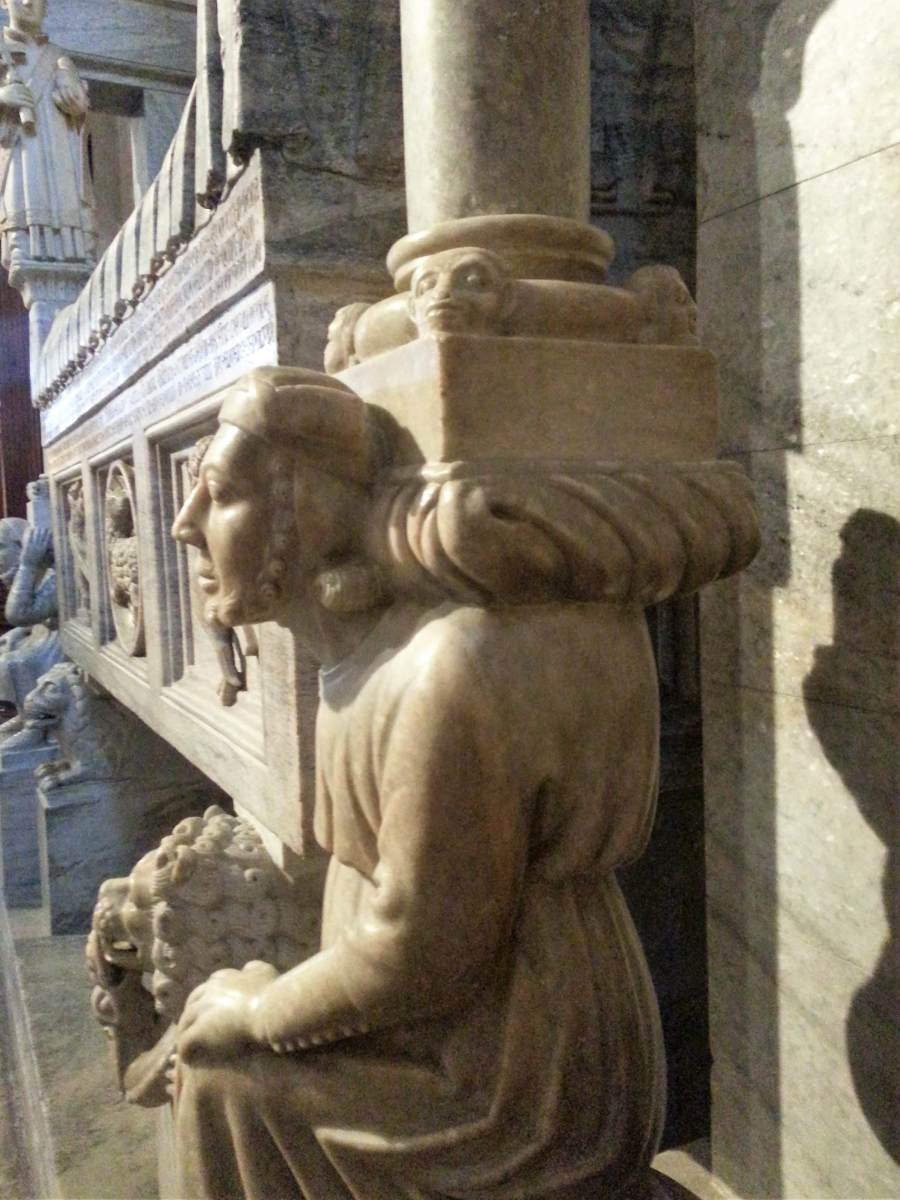 Tomb of Cardinal Guglielmo Longhi (detail) by