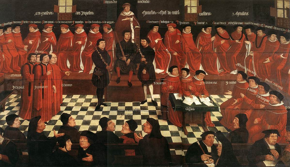 Opening Session of the Parliament of Burgundy (detail) by