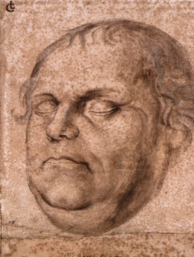 Portrait Sketch of the Dead Martin Luther by FURTENAGEL, Lukas