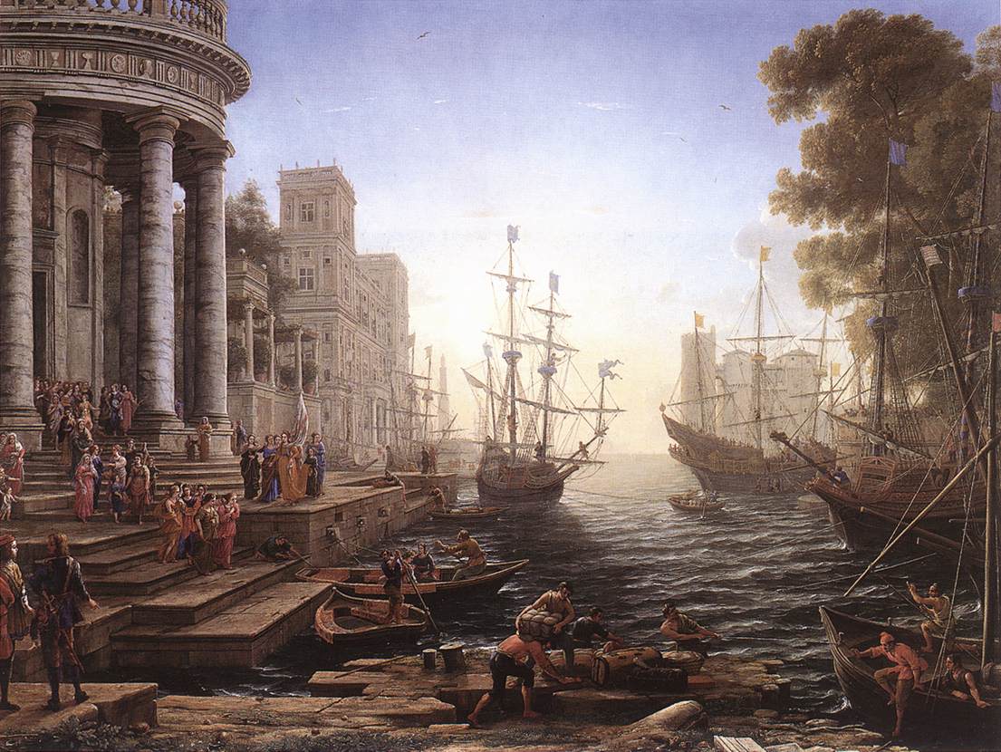 Port Scene with the Embarkation of St Ursula by