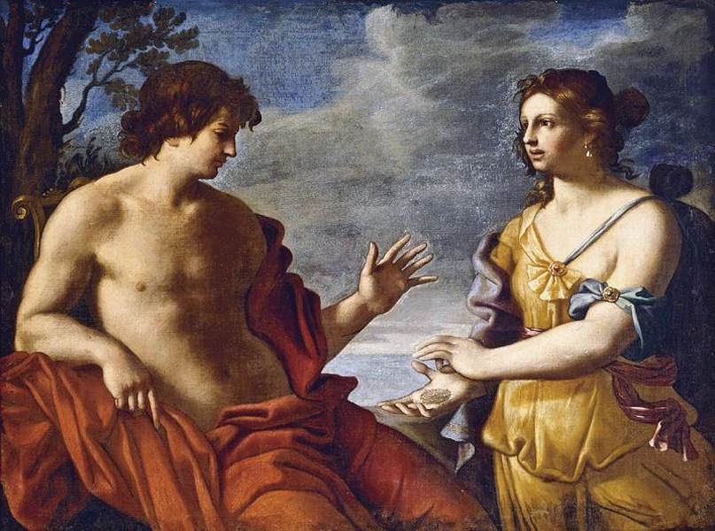 Apollo and the Cumaean Sibyl by CERRINI, Giovanni Domenico